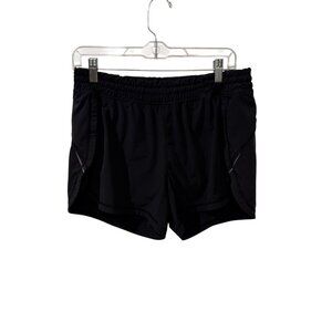 Athleta Womens Elastic Waist Black Running Shorts Size M